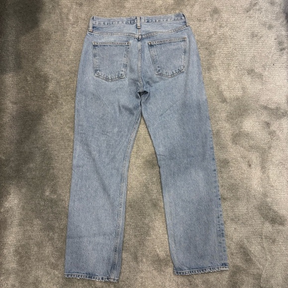 AGOLDE Mia Mid Rise Straight Jeans light wash 28 - Picture 3 of 9